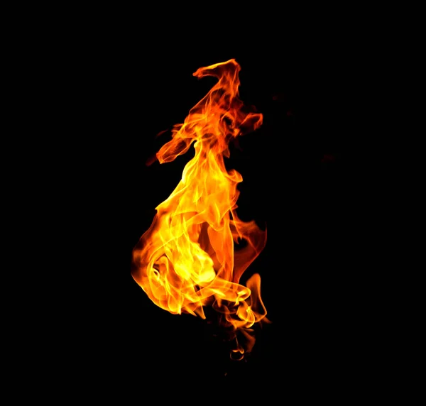 Рамка Огня Черном Фоне — стоковое фото