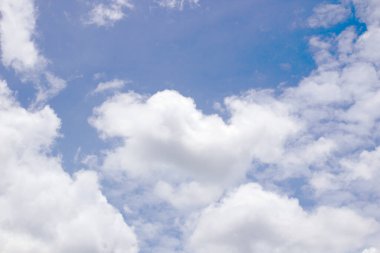 Bulutlu mavi gökyüzü arkaplan, doku.