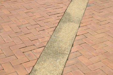 Kırmızı tuğla zemin dokusu