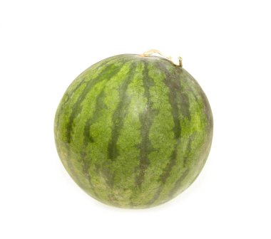 Karpuz olgun beyaz arkaplanda kırpma yolu ile izole