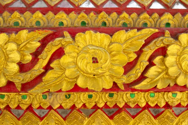 Stucco Pattern Thai Temple Thai Pattern Background — Photo