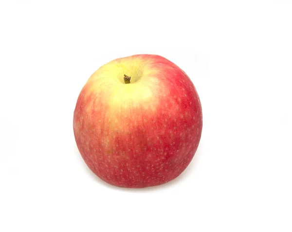 用白色隔开的苹果 有快捷方式 — 图库照片