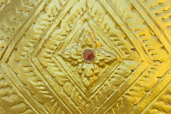 Tayland çizgili altın duvar Tayland tapınağında