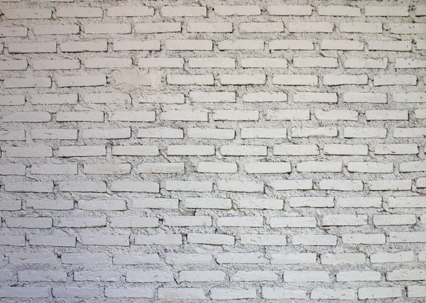 Weiße Ziegelwand Textur Für Hintergrund — Stockfoto