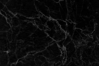 Arkaplan için siyah mermer doğal desen, soyut siyah ve beyaz
