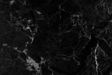 Arkaplan için siyah mermer doğal desen, soyut siyah ve beyaz