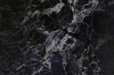 Arkaplan için siyah mermer doğal desen, soyut siyah ve beyaz
