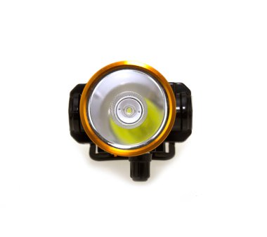 LED headlamp isolated on the white background