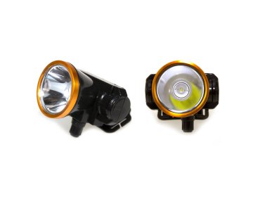 LED far beyaz arkaplanda izole