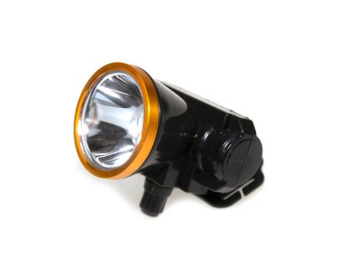LED far beyaz arkaplanda izole