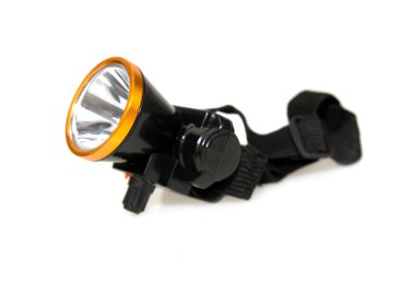 LED far beyaz arkaplanda izole