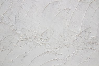 Beyaz alçı yatay desenli ya da arka planlı klasik duvar.