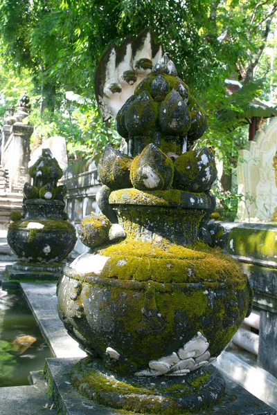 Gammal Vägg Stuckatur Konst Thailändska Tempel — Stockfoto