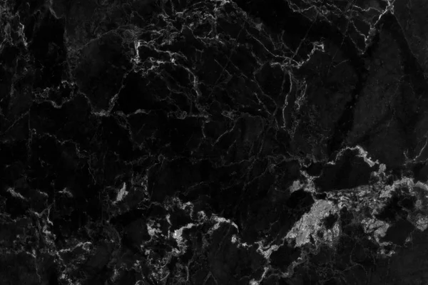 Černý Mramor Přírodní Vzor Pro Pozadí Abstraktní Černá Bílá — Stock fotografie