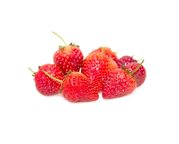 Frische Erdbeere Isoliert Auf Weißem Hintergrund — Stockfoto
