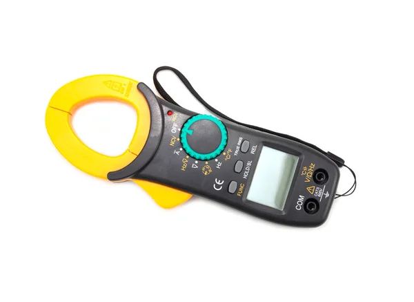 Clamp Amp Meter Electrical Tester Combines Voltmeter Clamp Type Current — стоковое фото