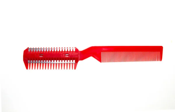 Comb Blade Cutting Hair Folk Background — Foto de Stock