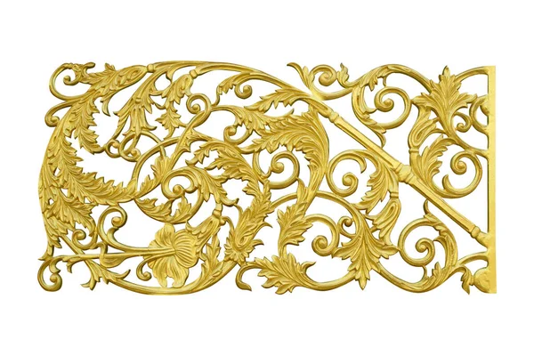 Елементи Орнаменту Вінтажний Золотий Квітковий Дизайн — стокове фото