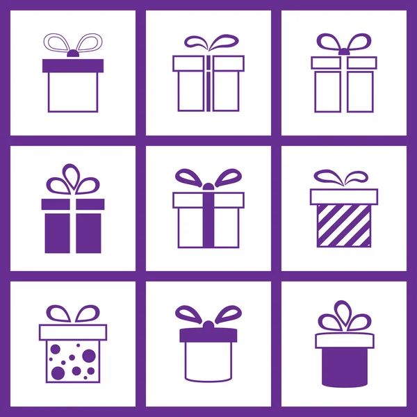 Present boxes — Stock Vector