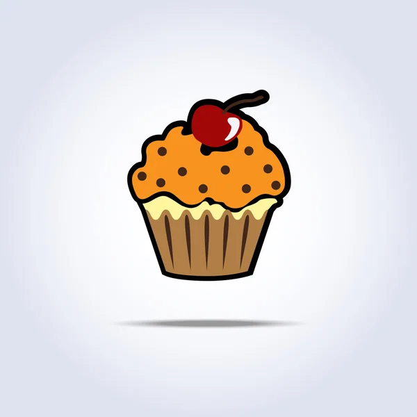 Gâteau à la crème — Image vectorielle