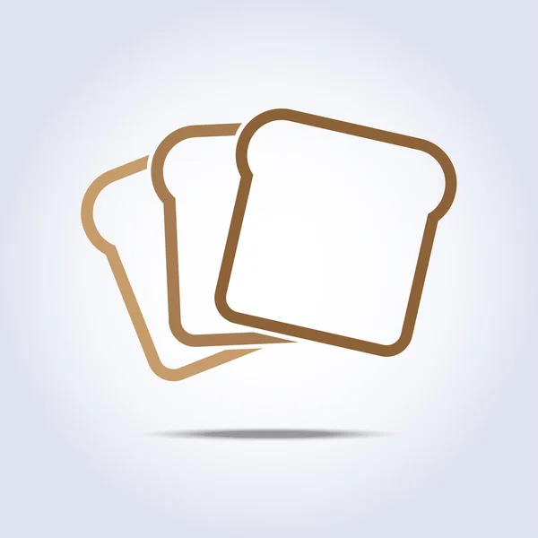 Icône Toast — Image vectorielle