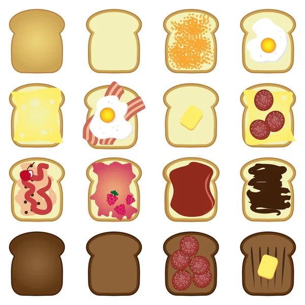 Toastbrot — Stockvektor