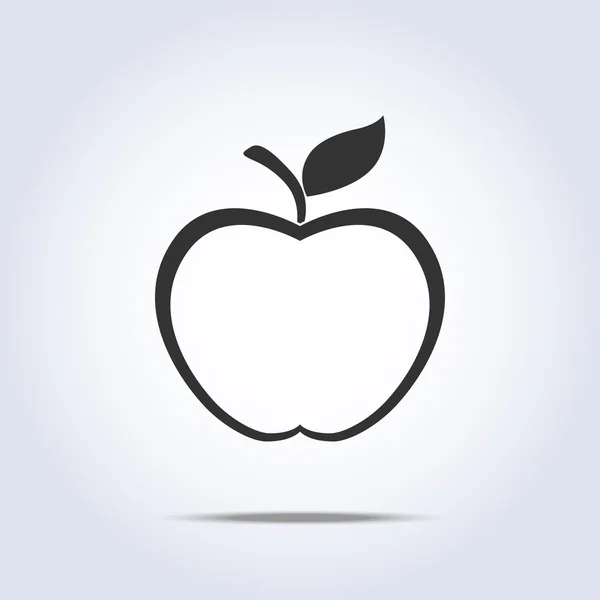 Icono de manzana — Vector de stock