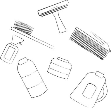 Temizlik ürünlerini fırçayla fırçala