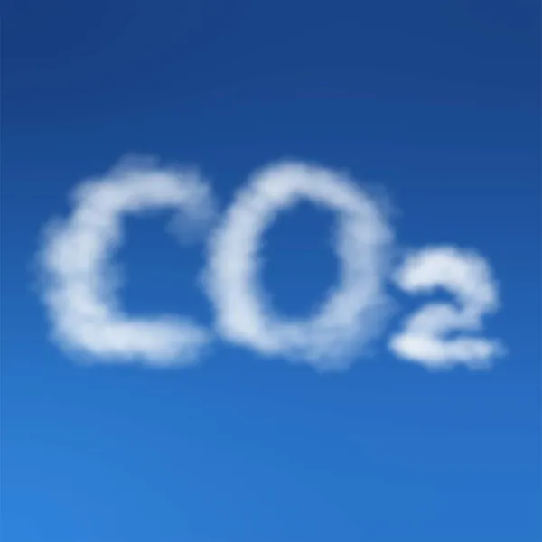 Carbon dioxide cloud on the sky — Stock Photo, Image