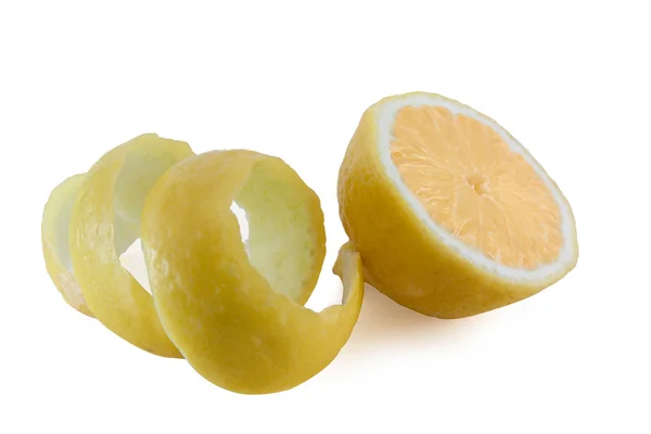 Torsión de limón y rebanadas — Foto de Stock
