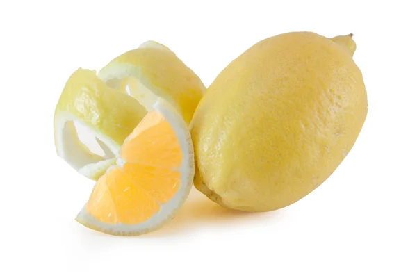 Torsión de limón y rebanadas — Foto de Stock