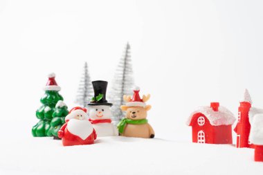 Kar geçmişi olan Noel Baba kasabası.