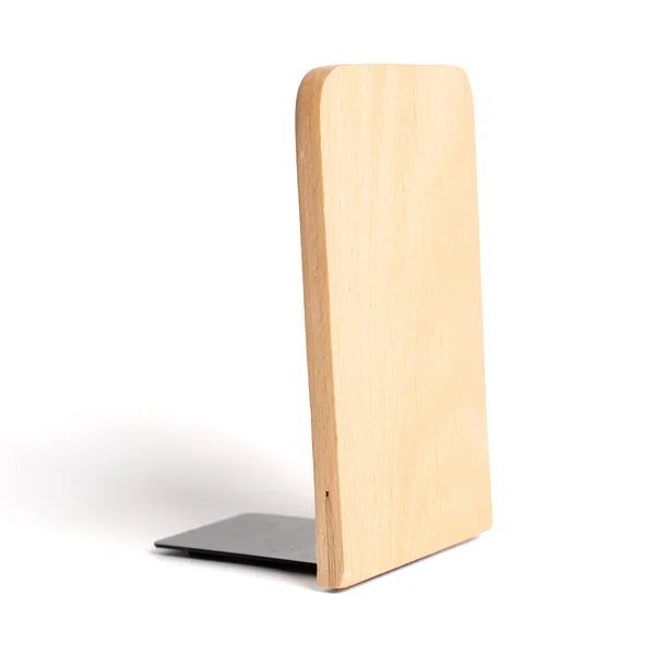 Wood Book Divider White Background — Foto Stock