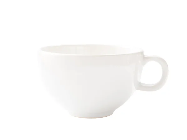 Tazza bianca su sfondo bianco — Foto Stock