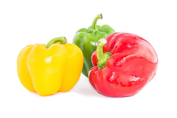 Sweet bell pepper isolated on white background cutout — Stock Photo, Image