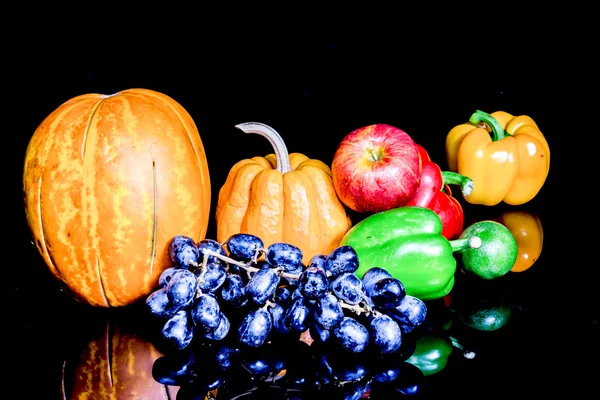 Vegetables, Herbs and Fruit — Stock Photo, Image