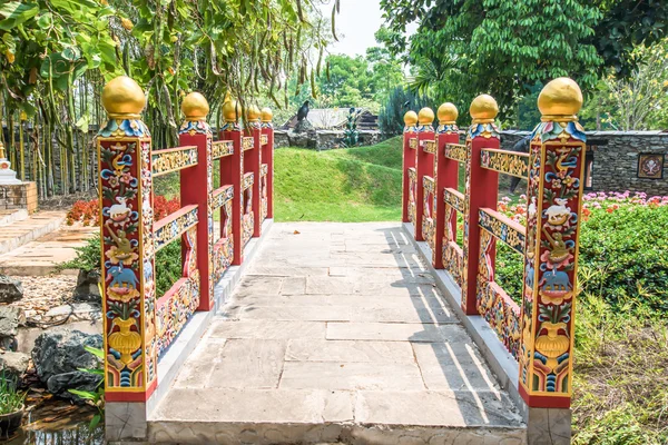 Bhutan trädgård bygga på royal flora chiangmai thailand. — Stockfoto