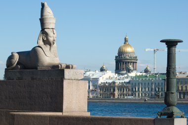 St. petersburg. Sfenks ve st. Isaac's cathedral