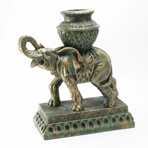 Figurine bronze elephant — Stock Photo, Image