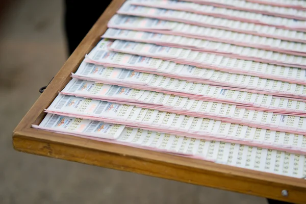 Rivenditore di biglietti della lotteria governo — Foto Stock