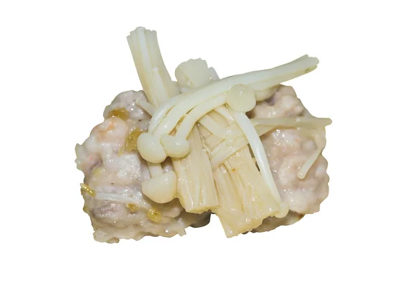 Çin dim sum (haşlanmış mini kokteyl) izole kırpma p ile