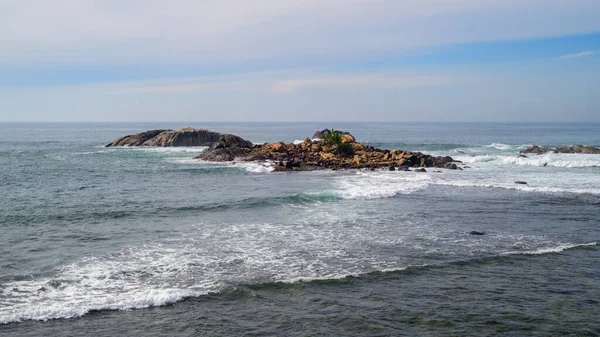 Kleine Wankele Eiland Formatie Indische Oceaan Scenic Zeegezicht Foto Hoge — Stockfoto