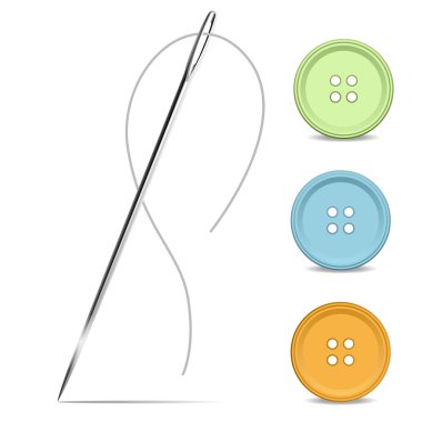 iğne ve düğmeler