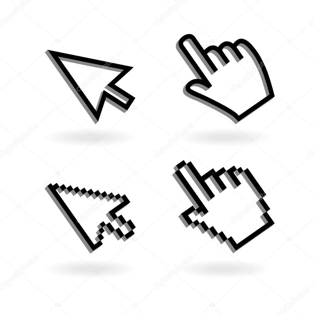 Hand, cursor, mouse