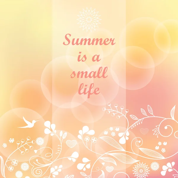 Summer vector background — Stock Vector