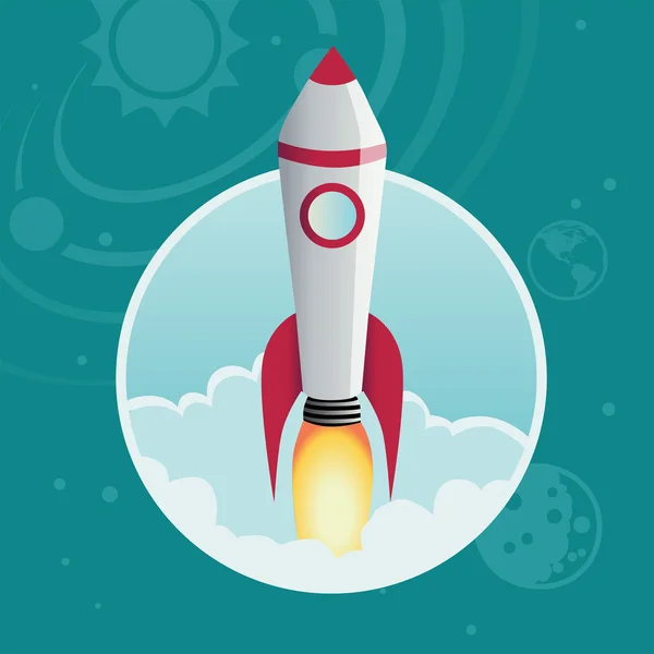 Rocket — Stock Vector