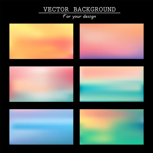 Blurred backgrounds — Stock Vector
