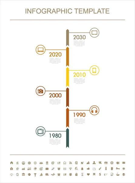 Modelo infográfico —  Vetores de Stock