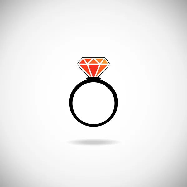 Diamantring — Stockvektor