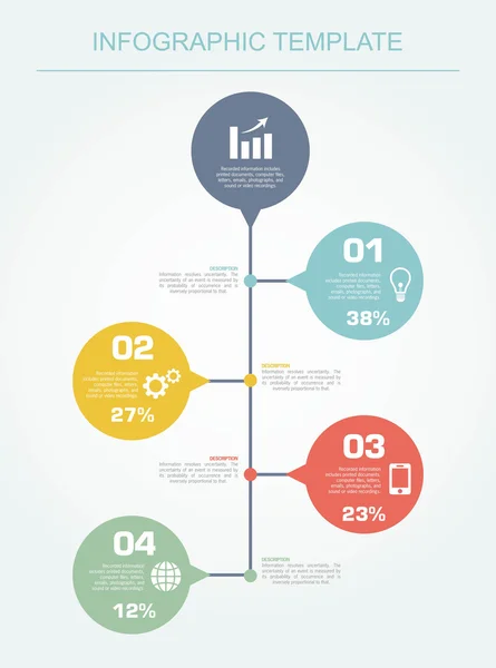 Infográfico — Vetor de Stock